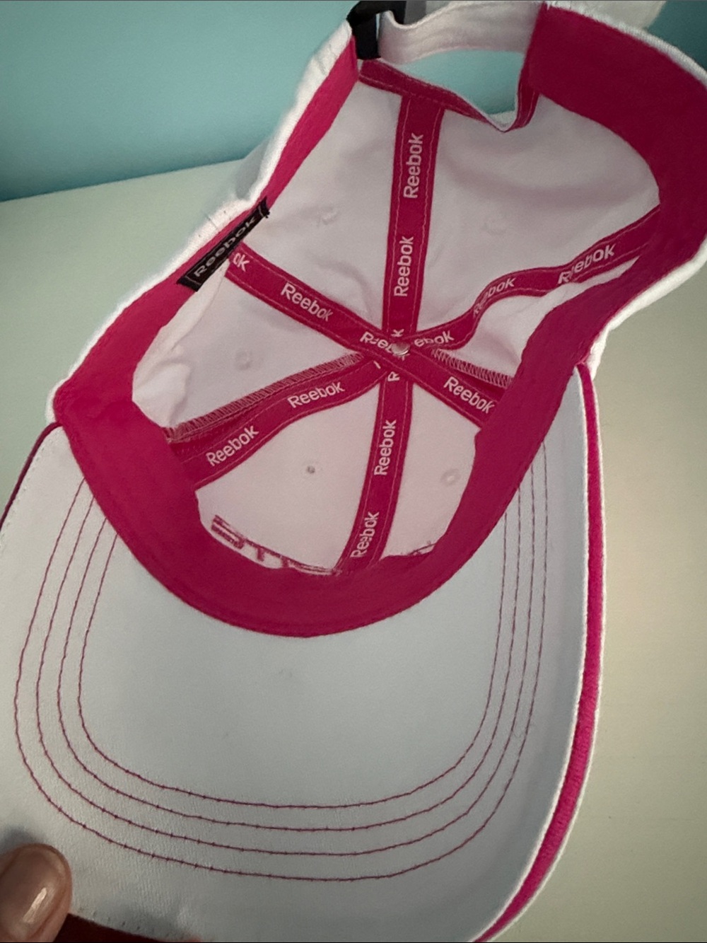 Ladies White and Pink Corvette cap - Picture 3 of 5